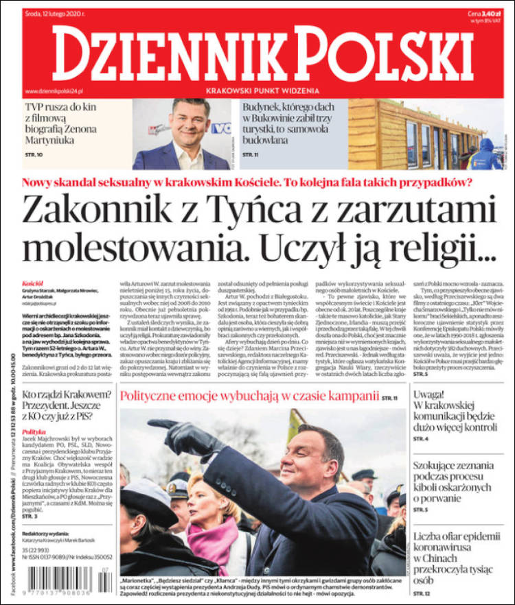 Portada de Dziennik (Polonia)