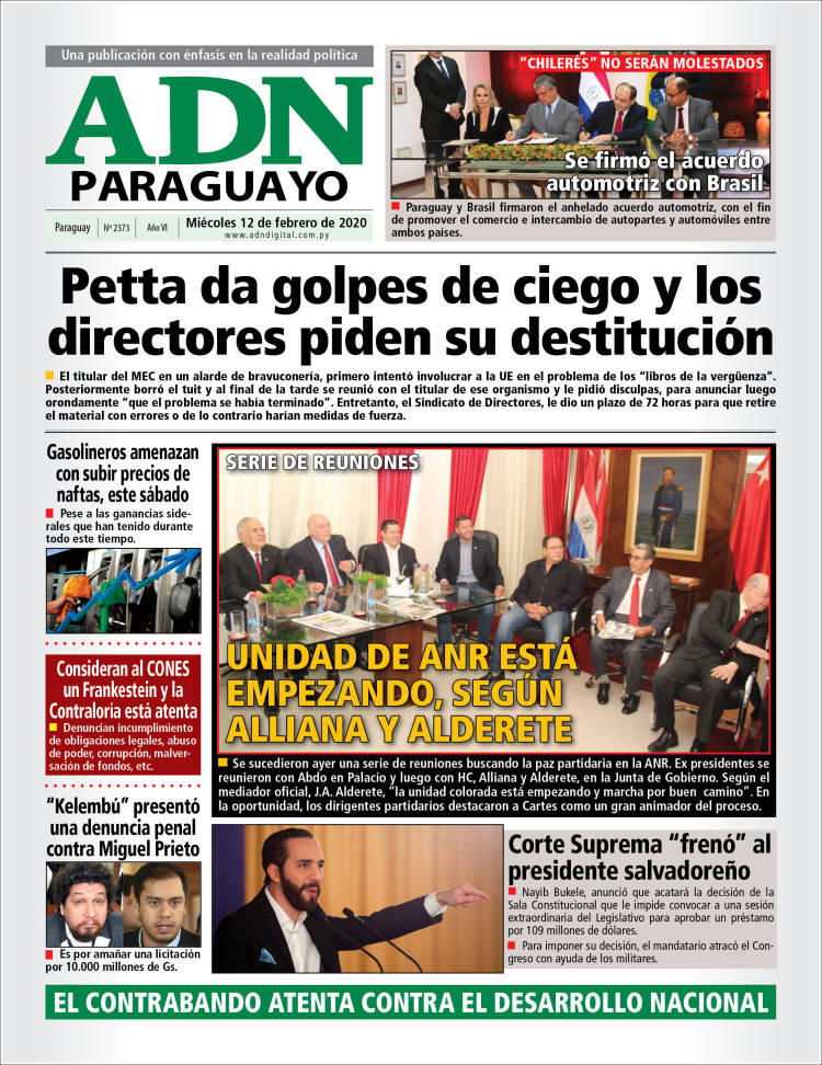 Portada de ADN Paraguayo (Paraguay)