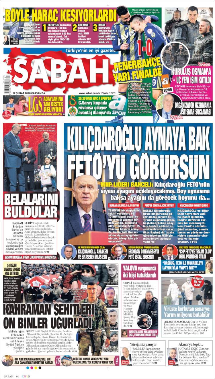Portada de Sabah (Turqu&iacute;a)