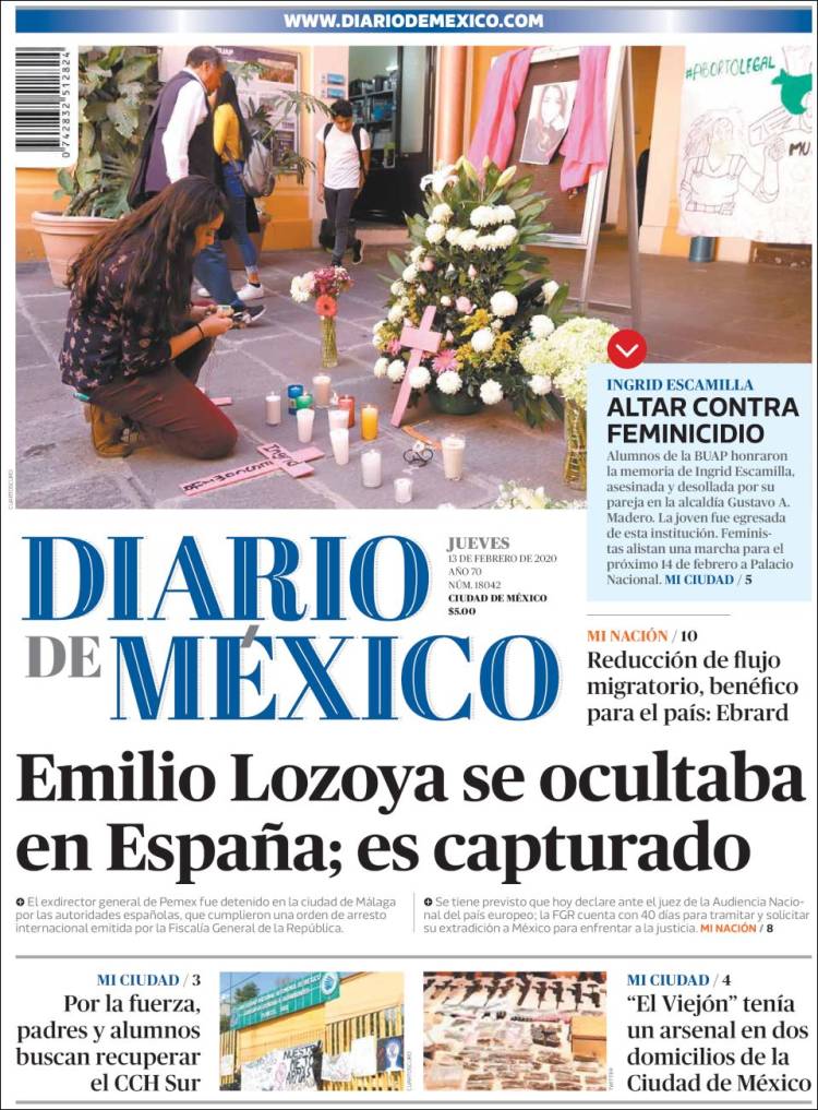 Portada de Diario de México (México)