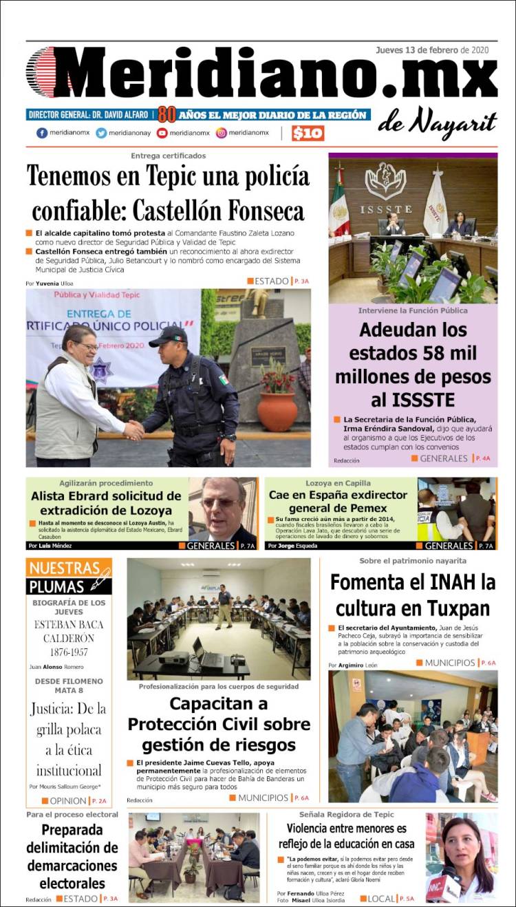 Portada de Meridiano (Mexico)