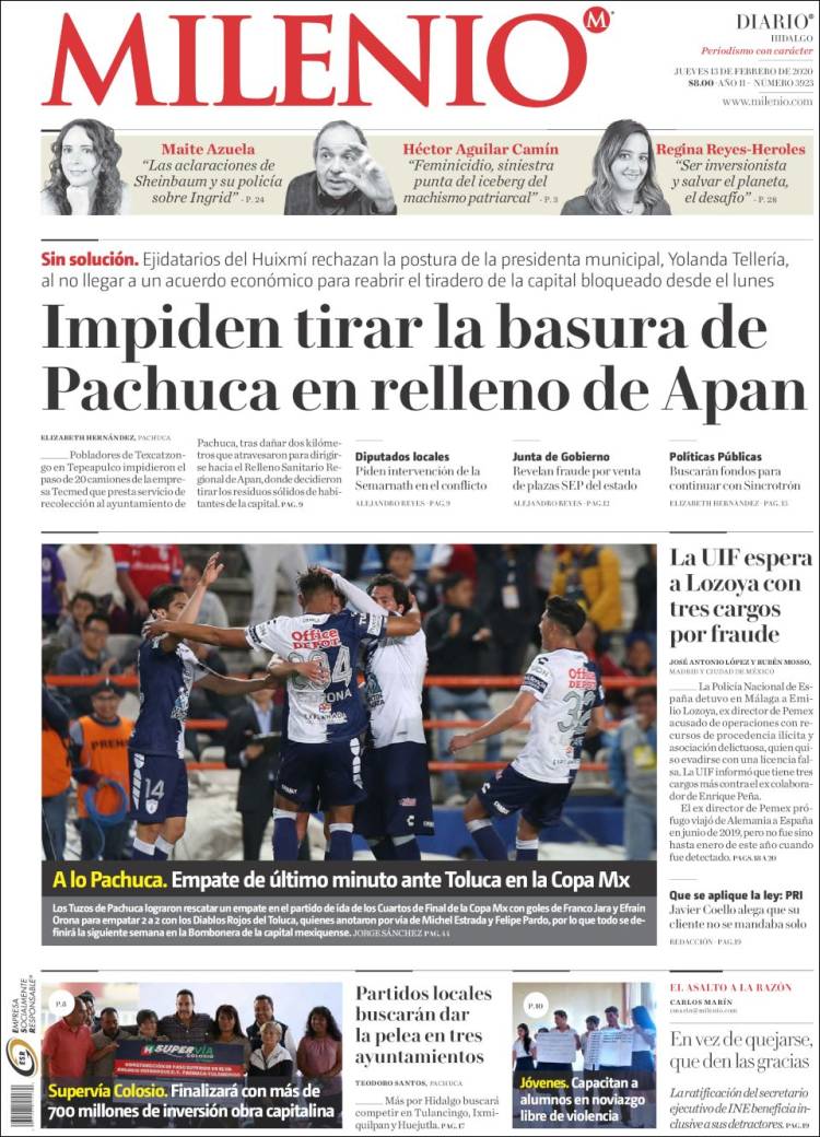 Portada de Milenio de Hidalgo (México)