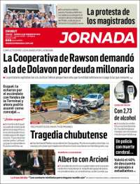 Portada de Diario Jornada en la Patagonia (Argentina)