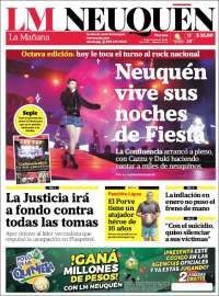 Portada de La Mañanade Neuquén (Argentina)