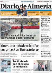 Portada de Diario de Almería (España)