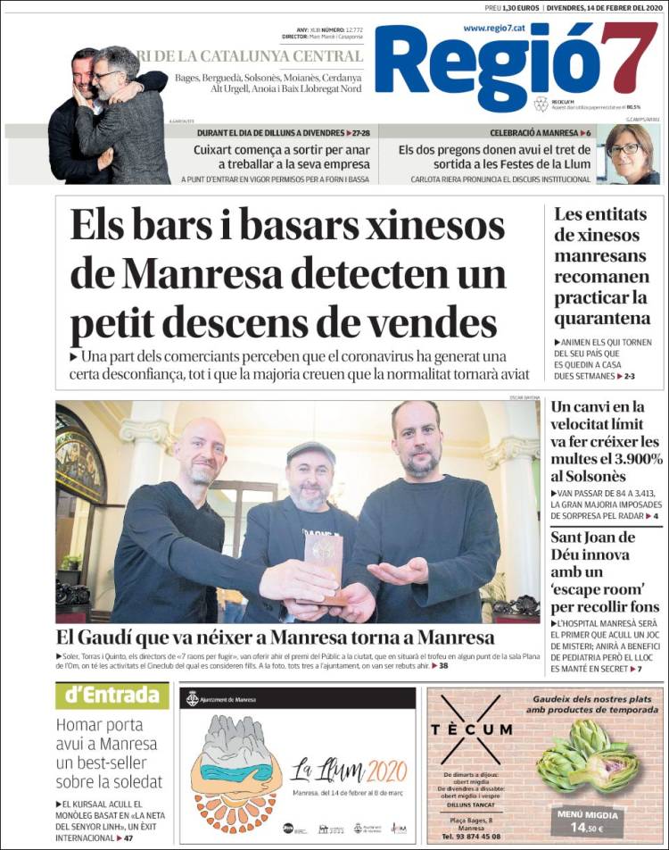 Portada de Regio7 (España)