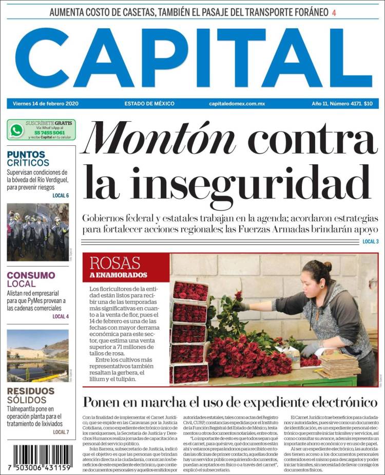 Portada de Capital México (México)