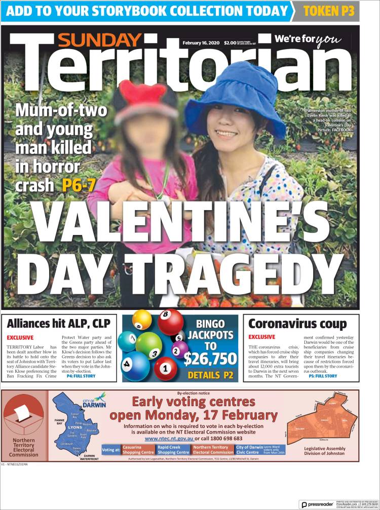 Portada de Northern Territory News (Australia)