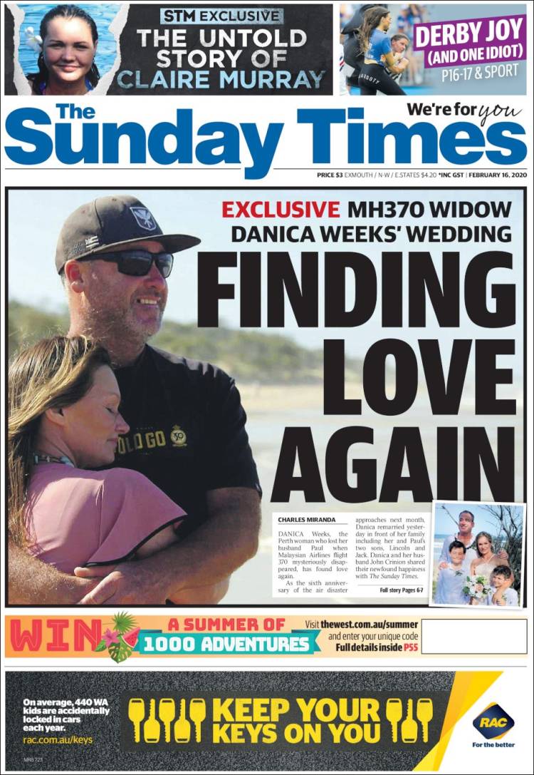Portada de The West Australian (Australia)