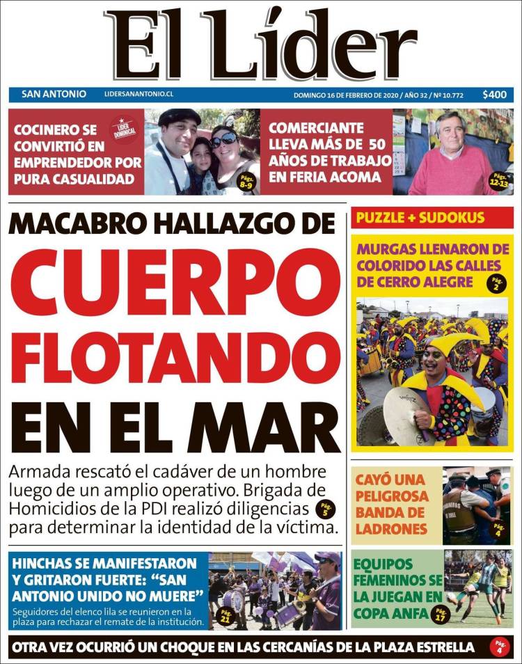 Portada de Lider de San Antonio (Chile)