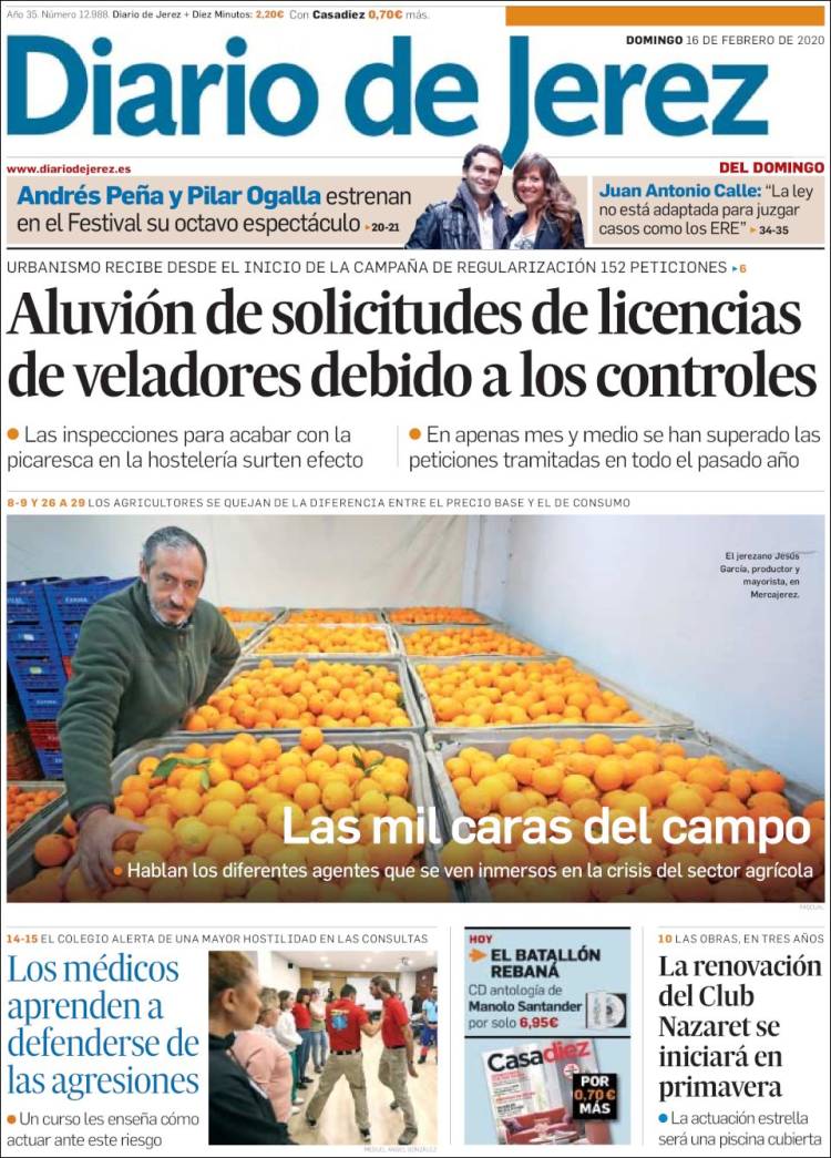 Portada de Diario de Jerez (España)