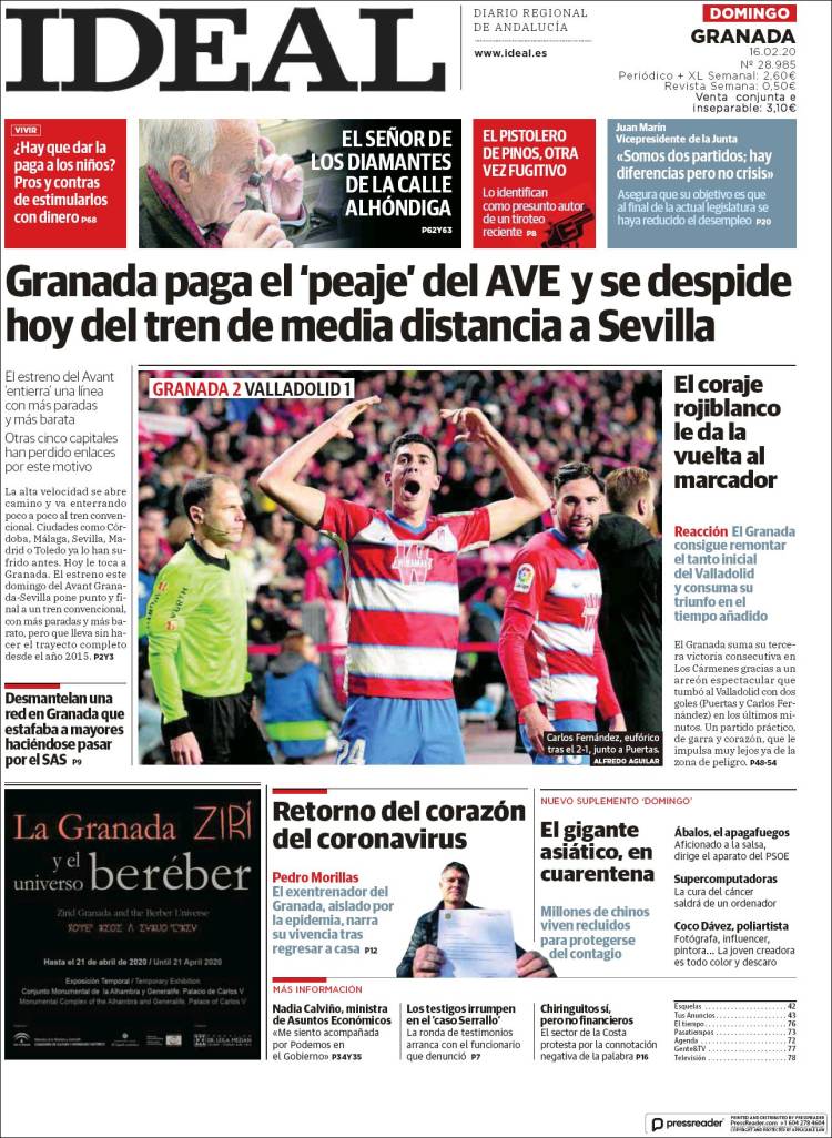 Portada de El Ideal de Jaén (España)