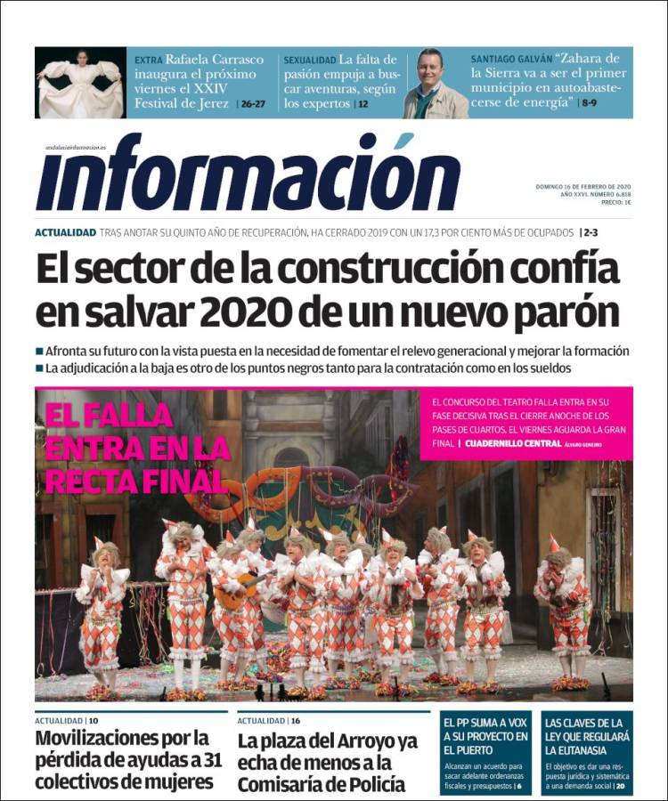 Portada de Información - Cadiz (España)