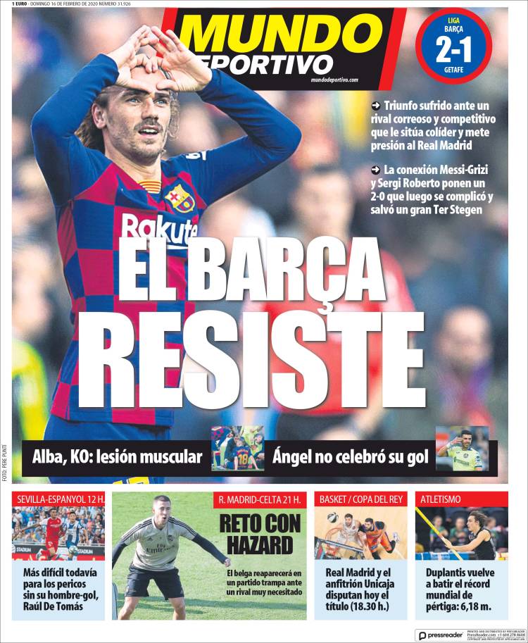 Portada de El Mundo Deportivo (España)