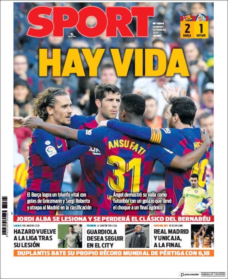 Portada de Sport (España)