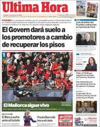 Portada de Última Hora (España)