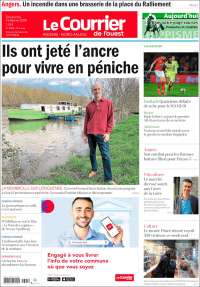 Portada de Le Courrier de l'Ouest (Francia)