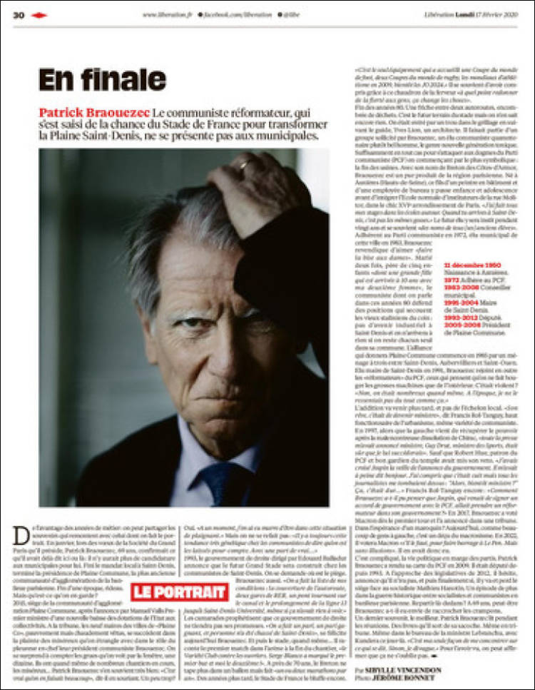 Portada de Libération (Francia)