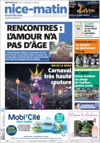 Portada de Nice-Matin (Francia)