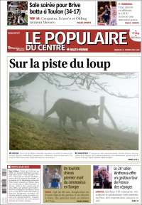 Portada de Le Populaire du Centre (Francia)