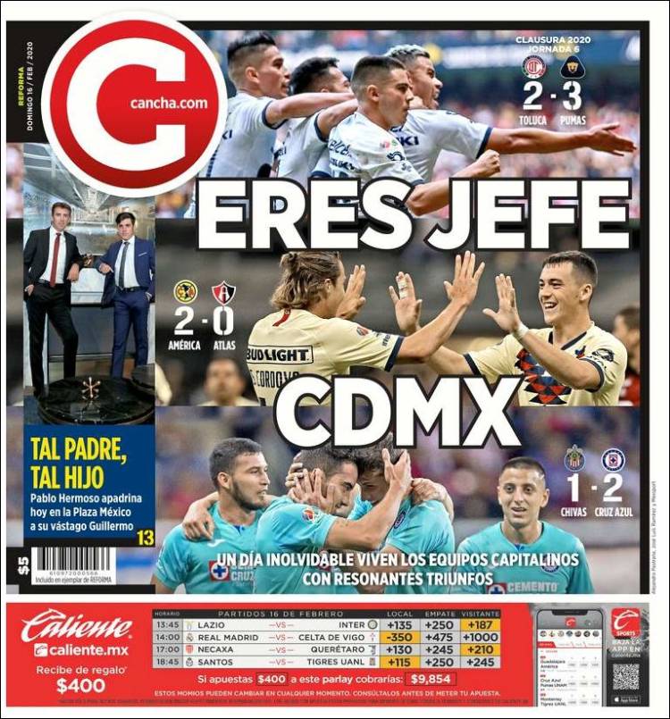 Portada de Cancha (México)