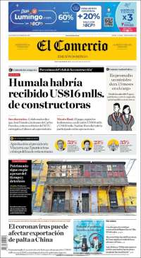 Portada de El Comercio (Perú)