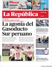 Portada de La Republica (Perú)