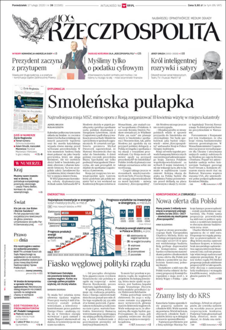 Portada de Rzeczpospolita (Polonia)