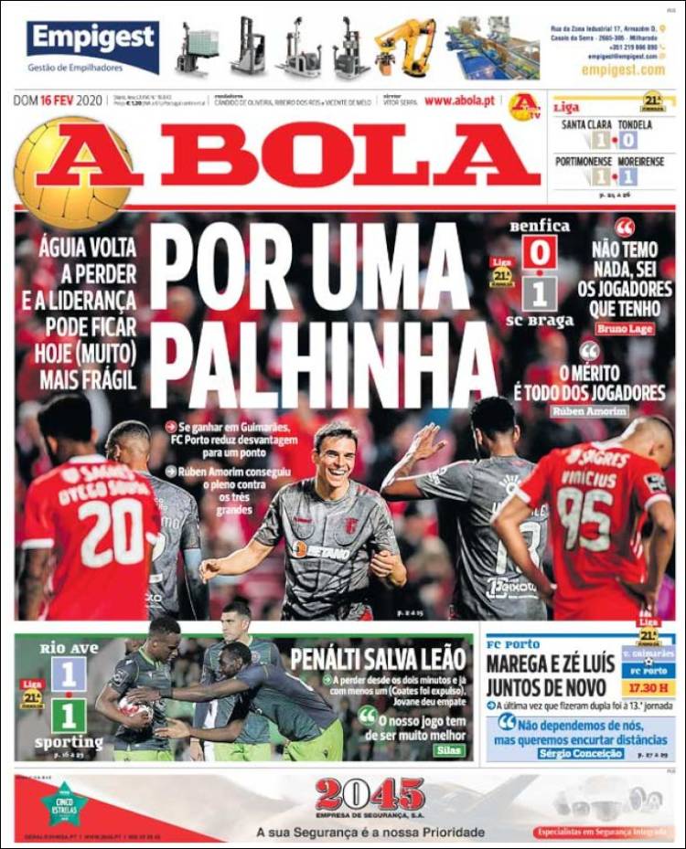 Portada de A Bola (Portugal)