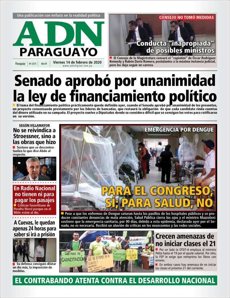 Portada de ADN Paraguayo (Paraguay)