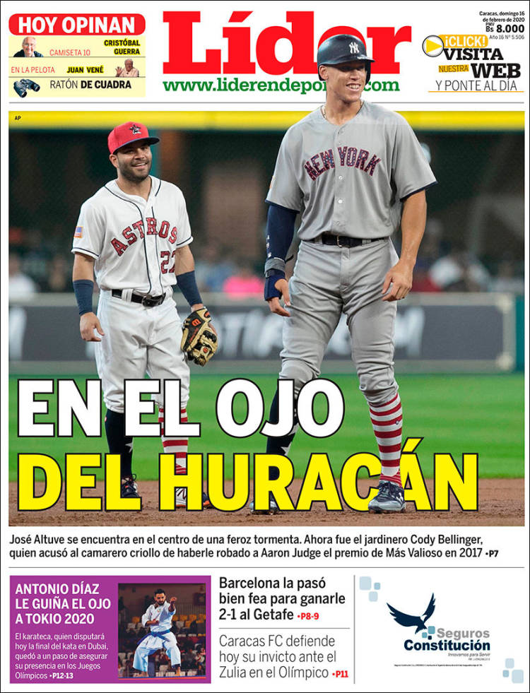 Portada de Lider en deportes (Venezuela)