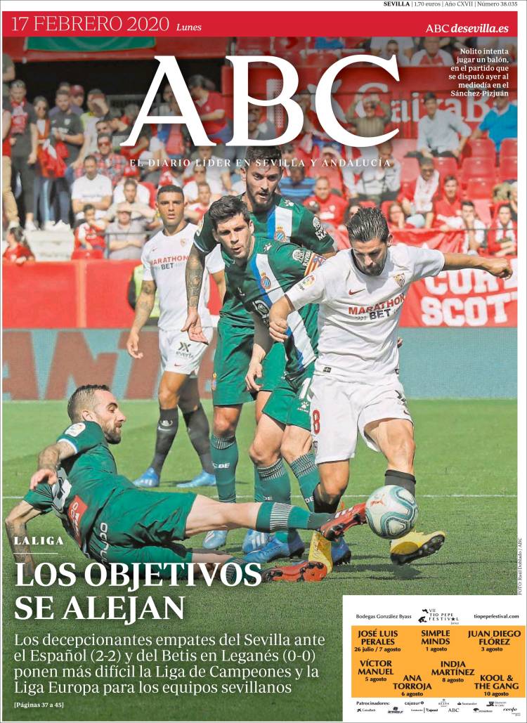 Portada de ABC - Sevilla (Espa&ntilde;a)