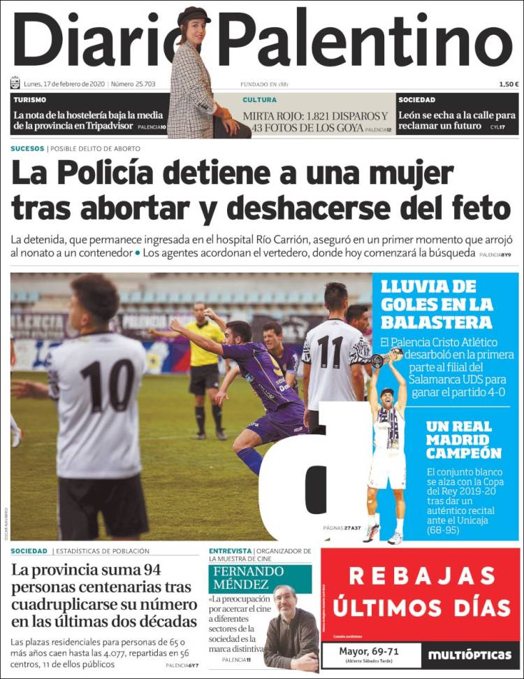 Portada de Diario Palentino (Espa&ntilde;a)