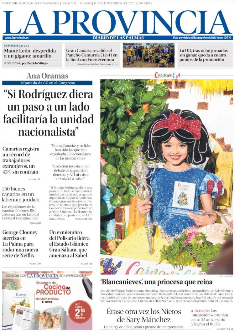 Portada de La Provincia (Espa&ntilde;a)