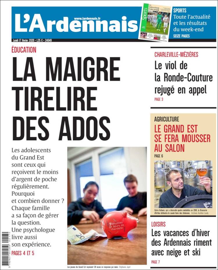 Portada de L'Ardenais (Francia)