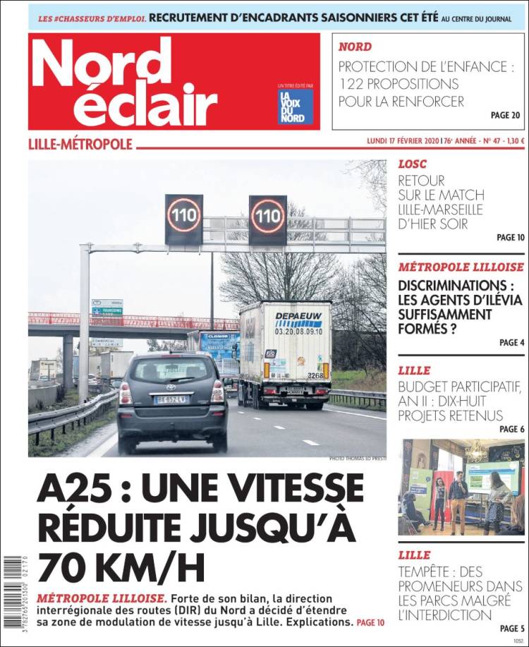 Portada de Nord Éclair (Francia)