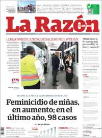 Portada de La Razón (México)