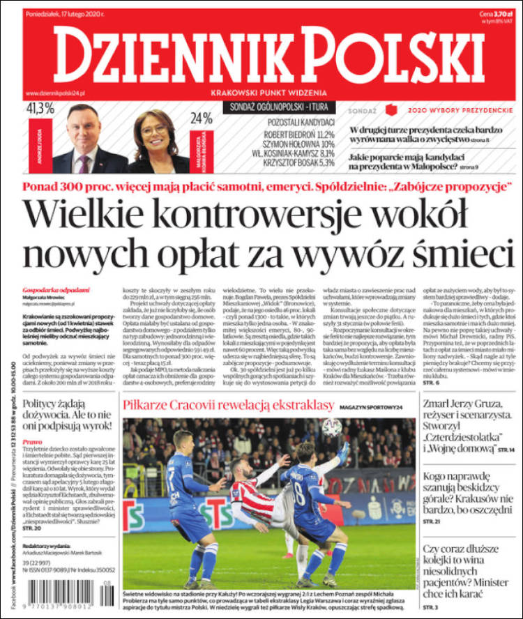 Portada de Dziennik (Polonia)