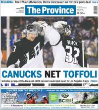 Portada de The Province (Canadá)