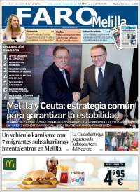 Portada de El Faro de Melilla (España)