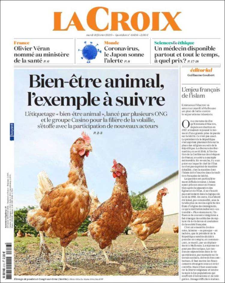 Portada de La Croix (Francia)