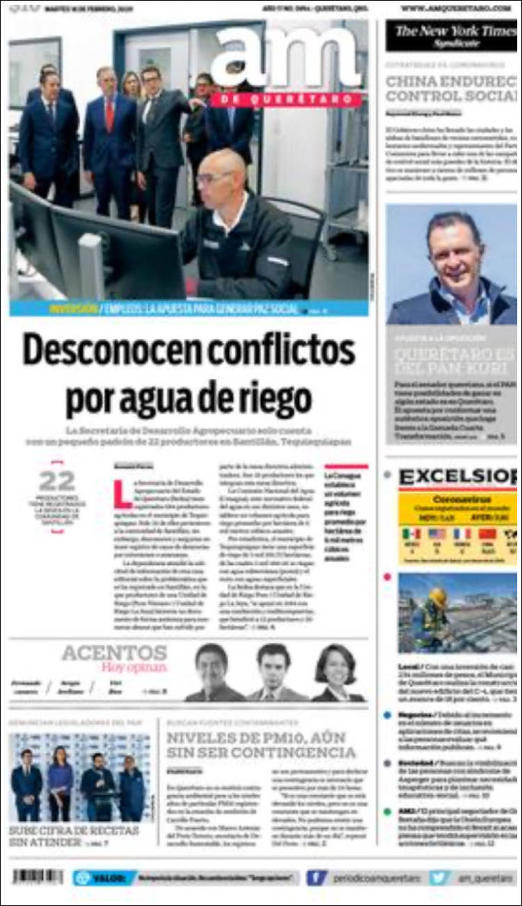 Portada de A.M. Querétaro (México)