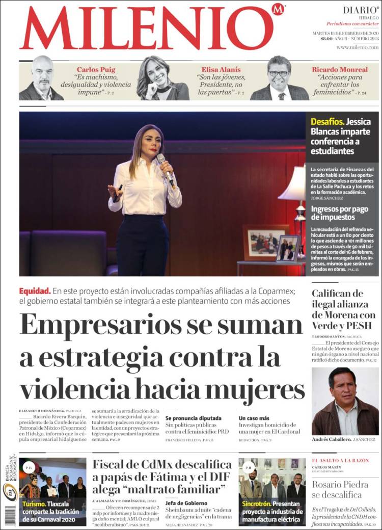 Portada de Milenio de Hidalgo (México)