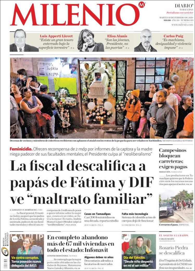 Portada de Milenio - Tamaulipas (Mexico)