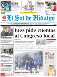 Portada de El Sol de Hidalgo (México)