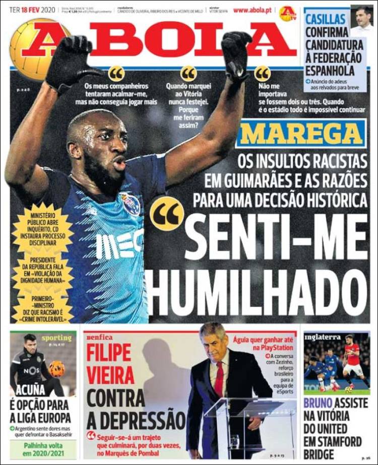 Portada de A Bola (Portugal)