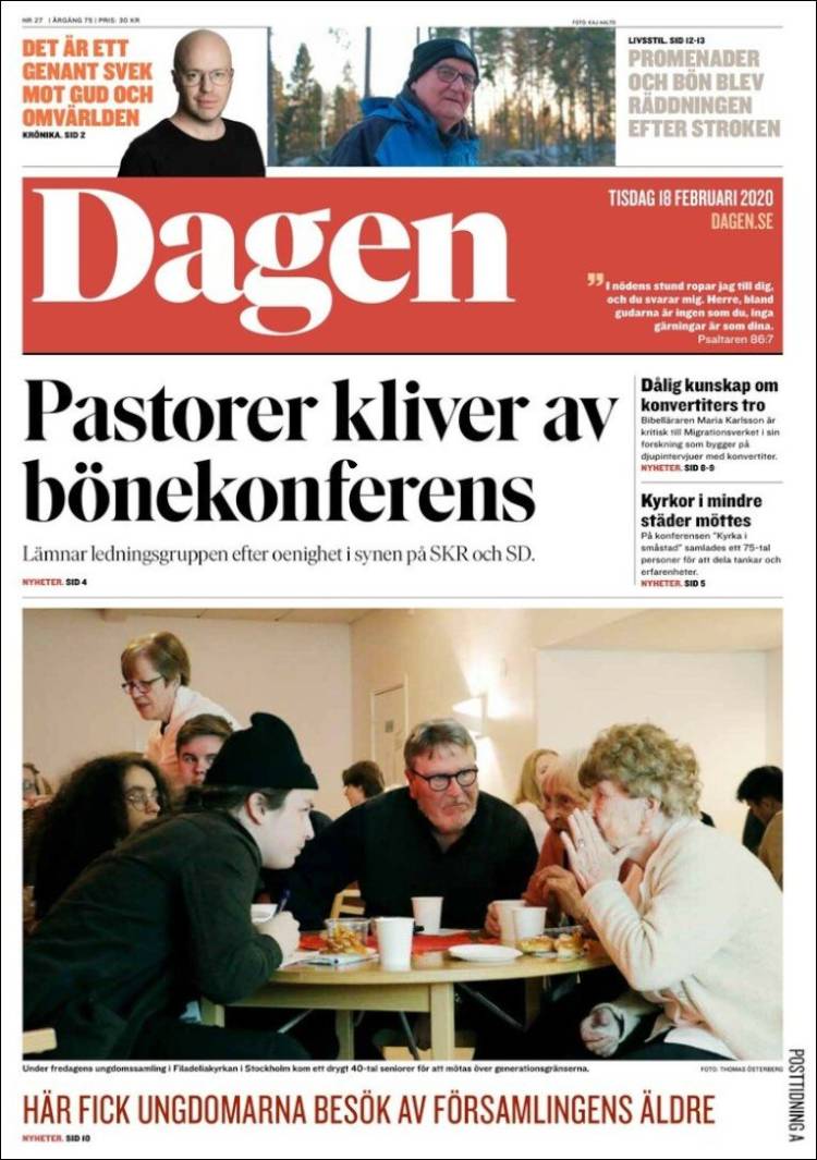 Portada de Dagen (Suecia)
