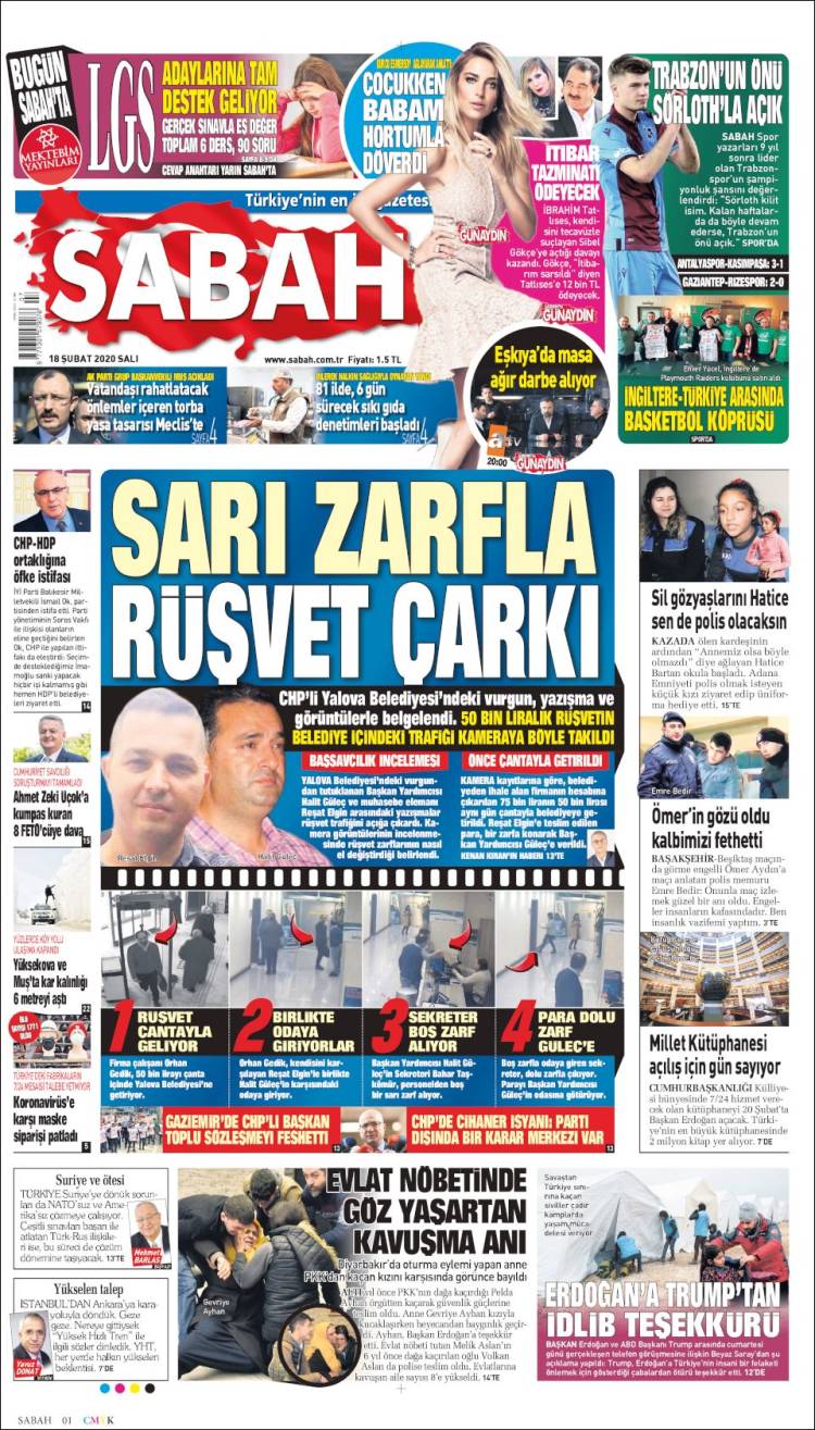 Portada de Sabah (Turqu&iacute;a)