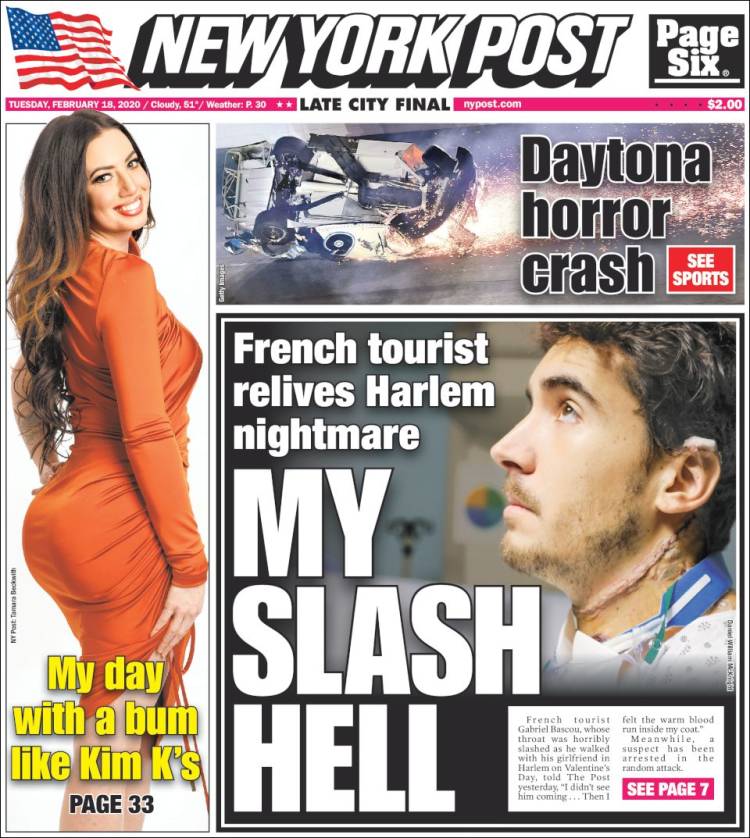 Portada de New York Post (USA)