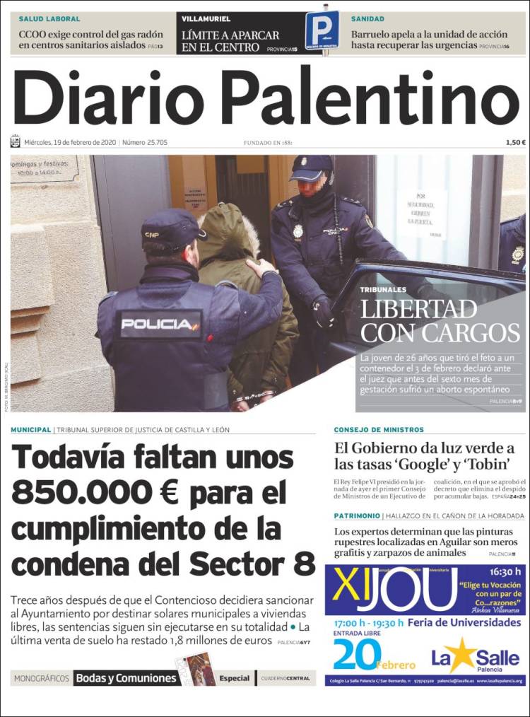 Portada de Diario Palentino (Espa&ntilde;a)
